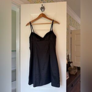 Black Lace Princess Polly Mini Dress